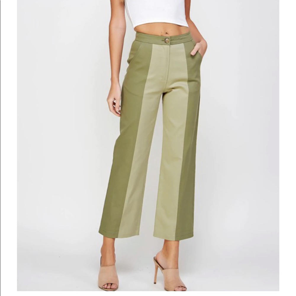 Color block pants